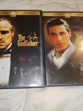 THE GODFATHER & THE GODFATHER PART II Al pacino Marlon Brando Robert DeNiro DVDs